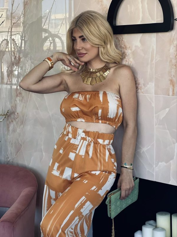 Top Amo Πορτοκαλί Μπεζ