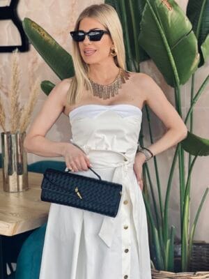 Μπούστο Στράπλες Ιβουάρ