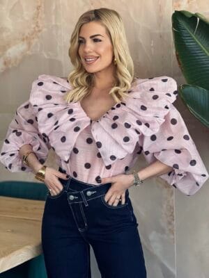 Μπλούζα Πουά Ροζ