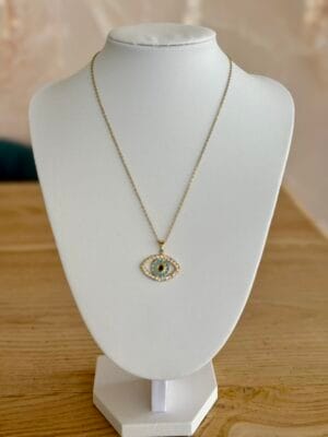 Κολιέ Ατσάλινο Επιχρυσωμένο