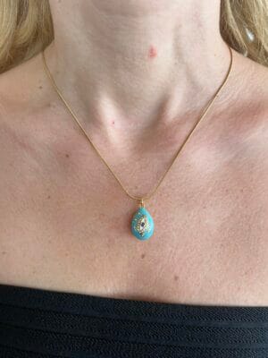 Κολιέ Ατσάλινο Επιχρυσωμένο