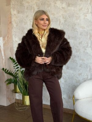 Γούνα Καφέ Κοντή