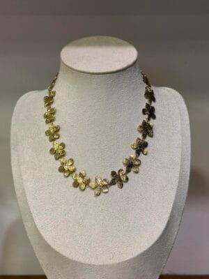 Κολιέ Ατσάλινο Επιχρυσωμένο