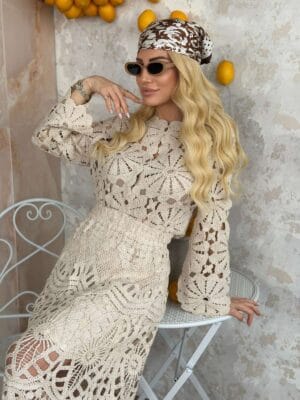 Ζακέτα Πλεκτή Μπεζ