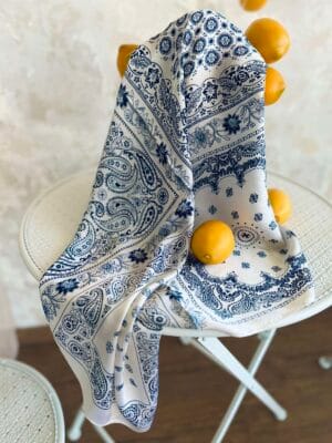 Μαντήλι Μπλε - Λευκό