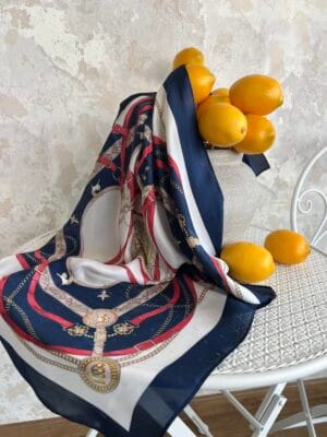 Μαντήλι Λευκό Μπλε