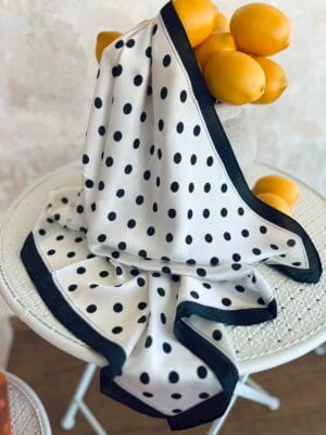 Μαντήλι Λευκό Πουά