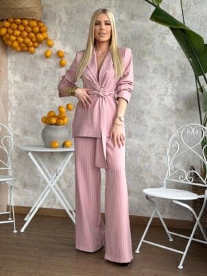 Σετ Κοστούμι Ροζ Ριγέ