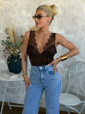 Top Lingerie Καφέ