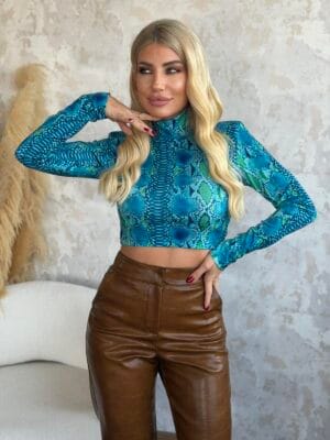 Oriane jersey crop top